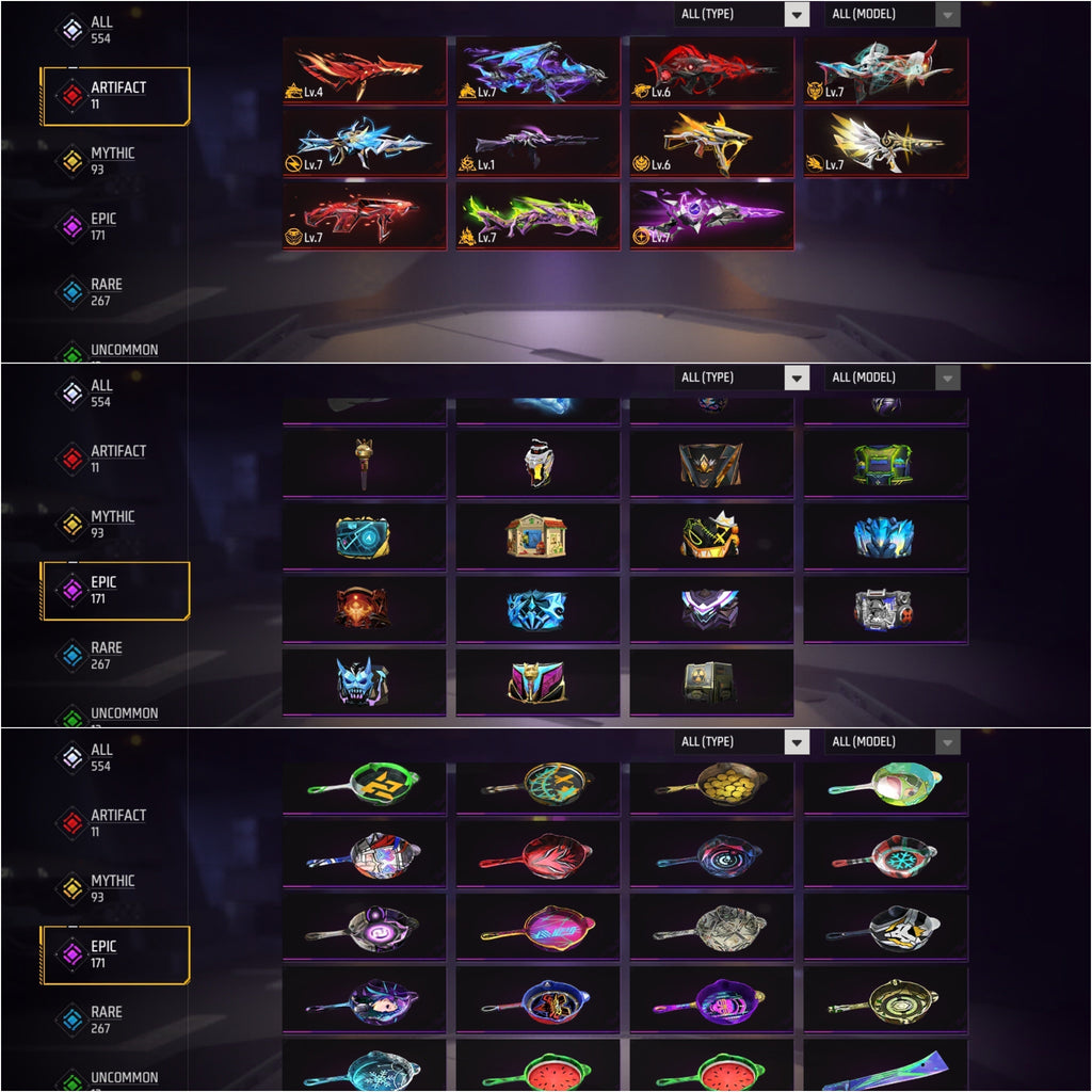 Account FREE FIRE - RARISSIMO