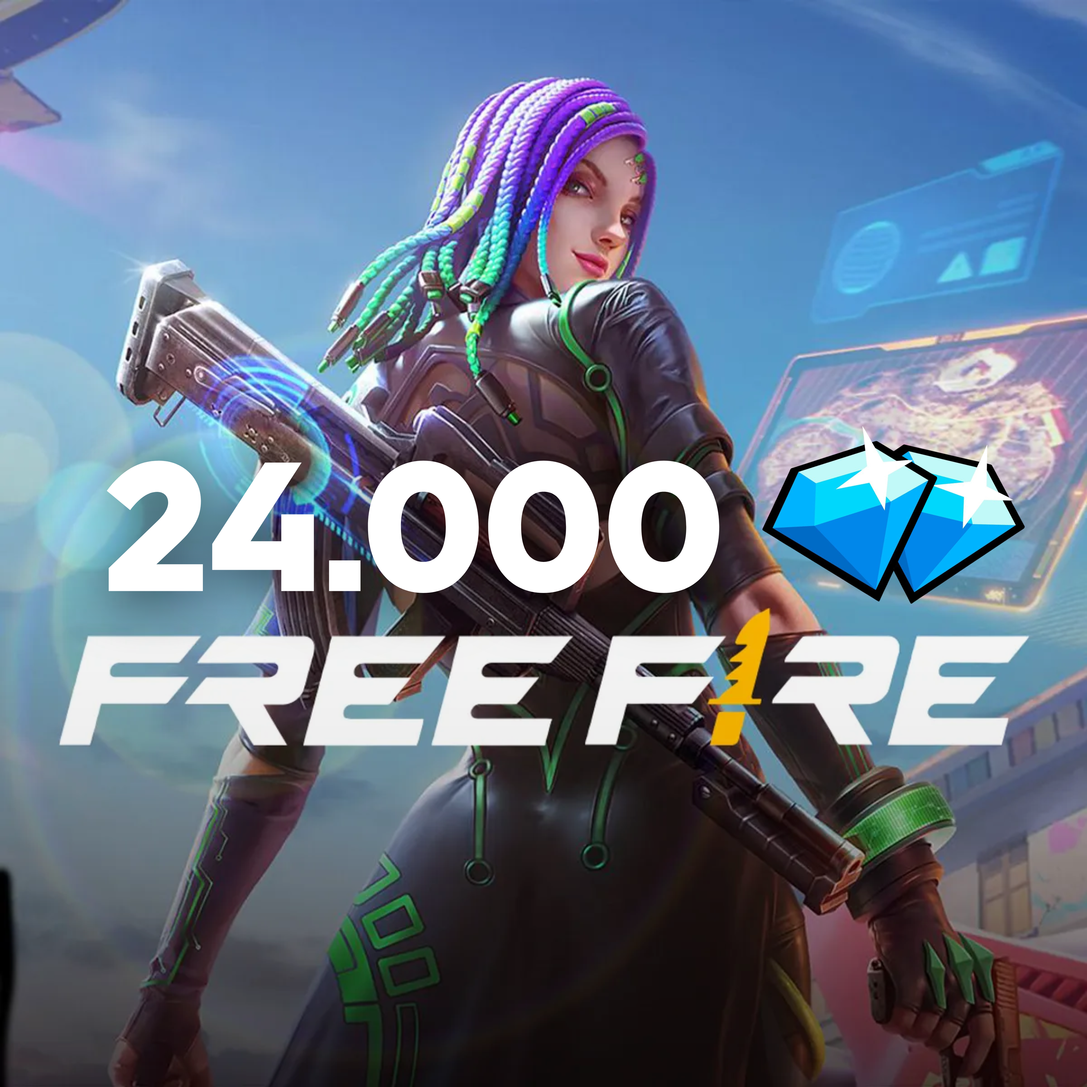 Free Fire 24000 Diamonds - Ricarica (Globale)
