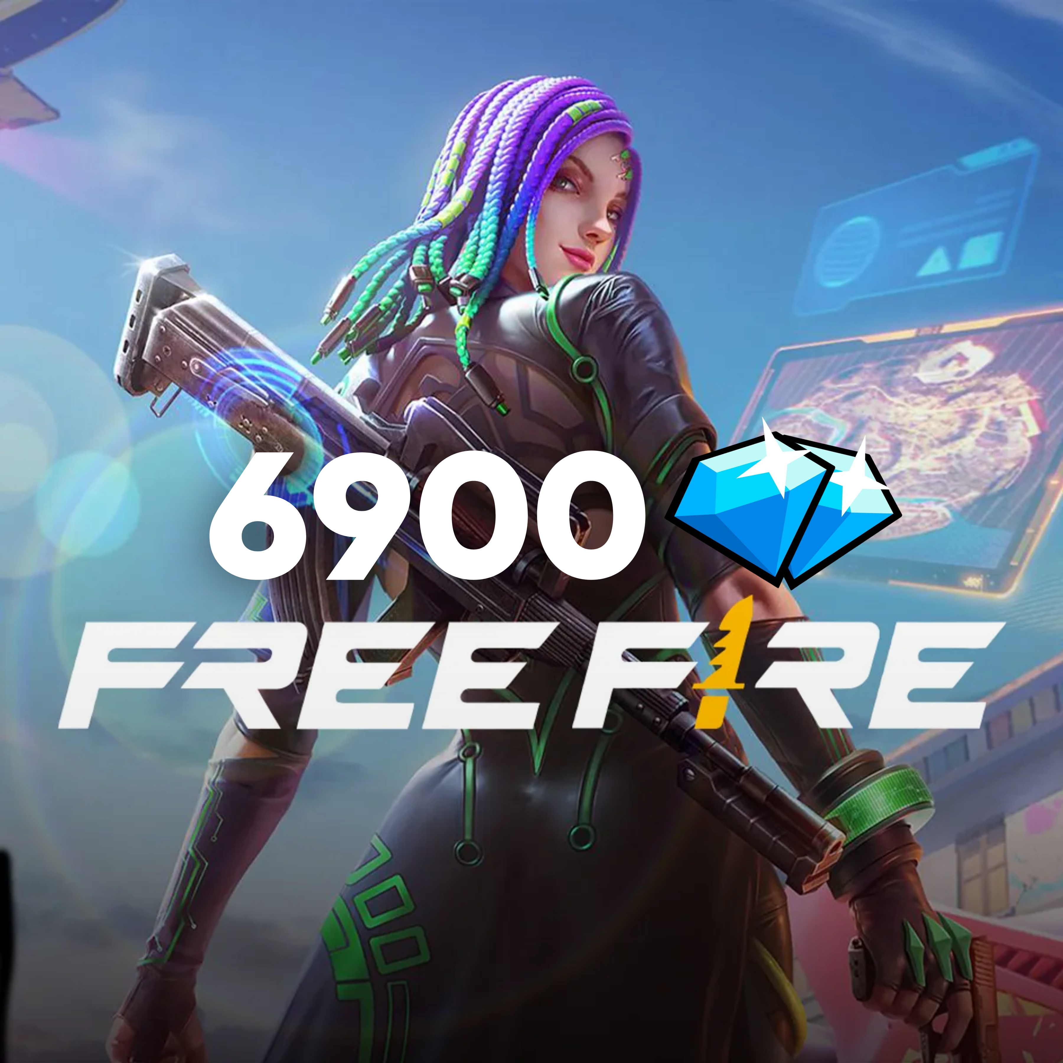Free Fire 6900 Diamonds - Ricarica (Globale)
