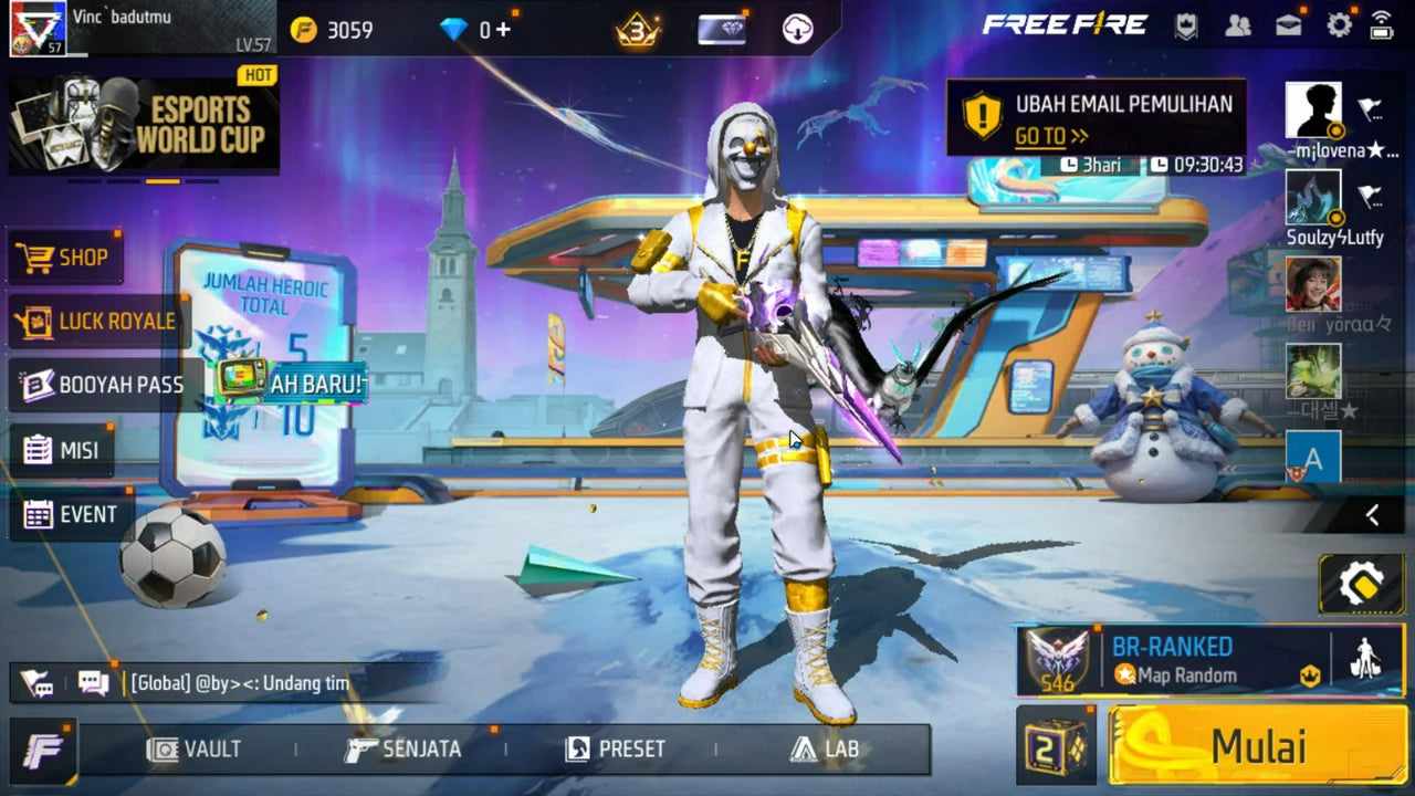 Account FREE FIRE - PREMIUM