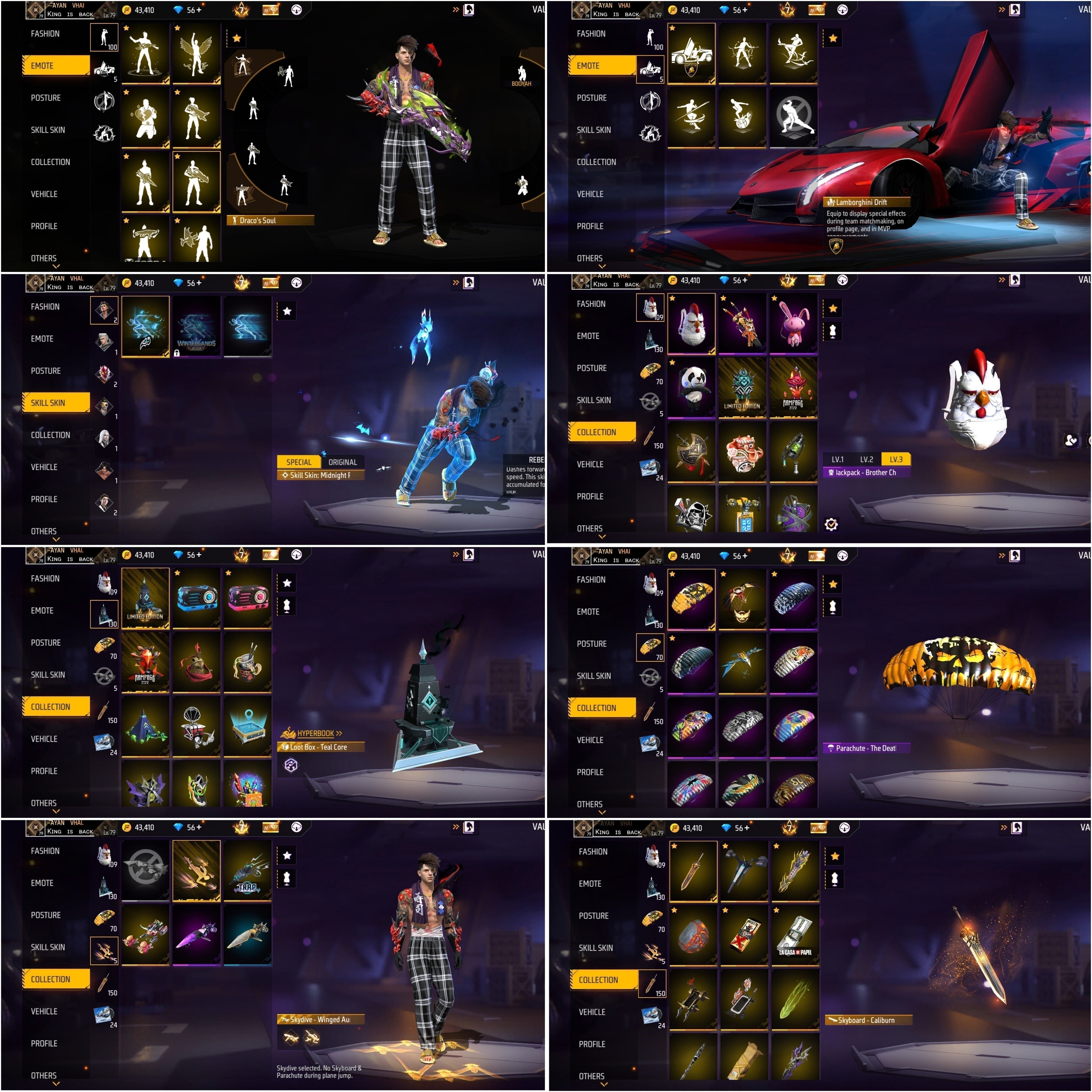 Account FREE FIRE - RARISSIMO