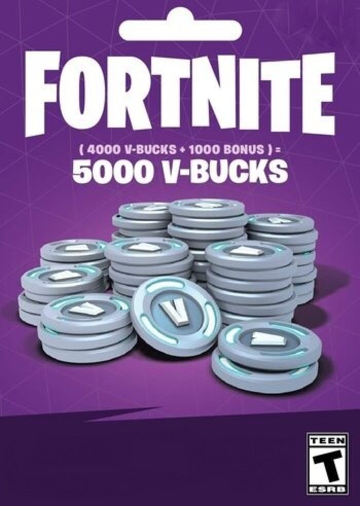 5000 V-Bucks Gift Card Key GLOBALE - Fortnite