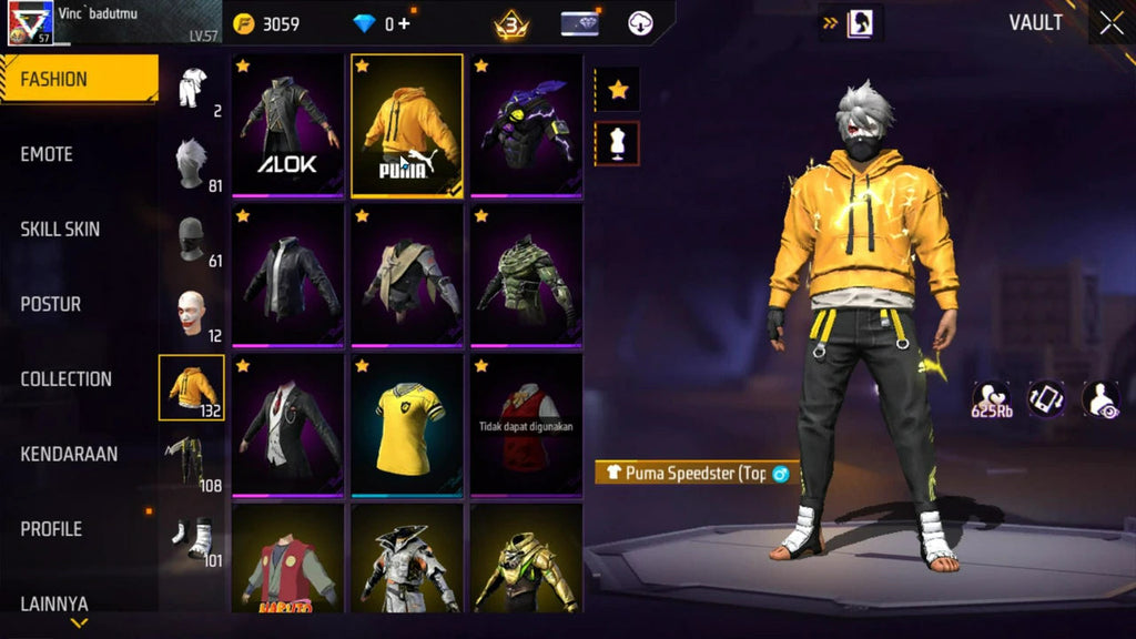 Account FREE FIRE - PREMIUM