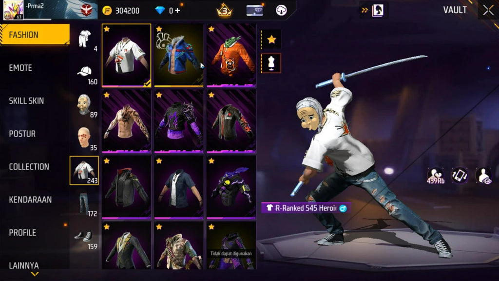 Account FREE FIRE - MEDIO