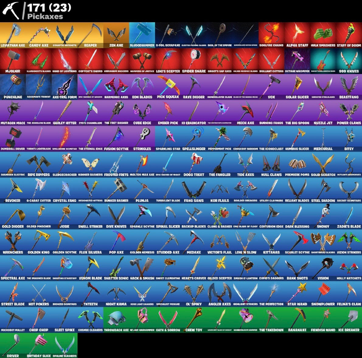 Account Fortnite VERY (139 skins)