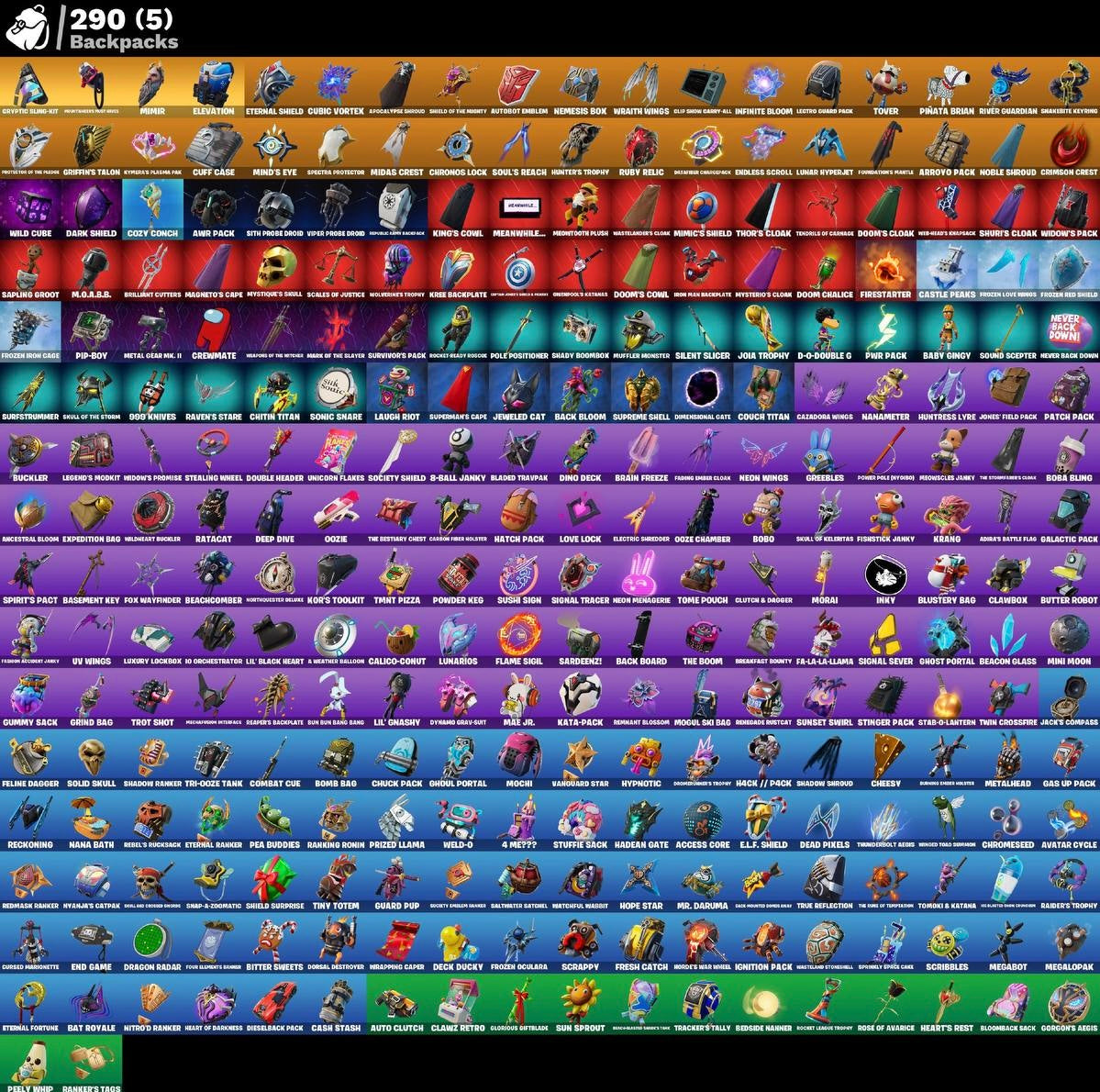 Account Fortnite FANCY (279 skins)